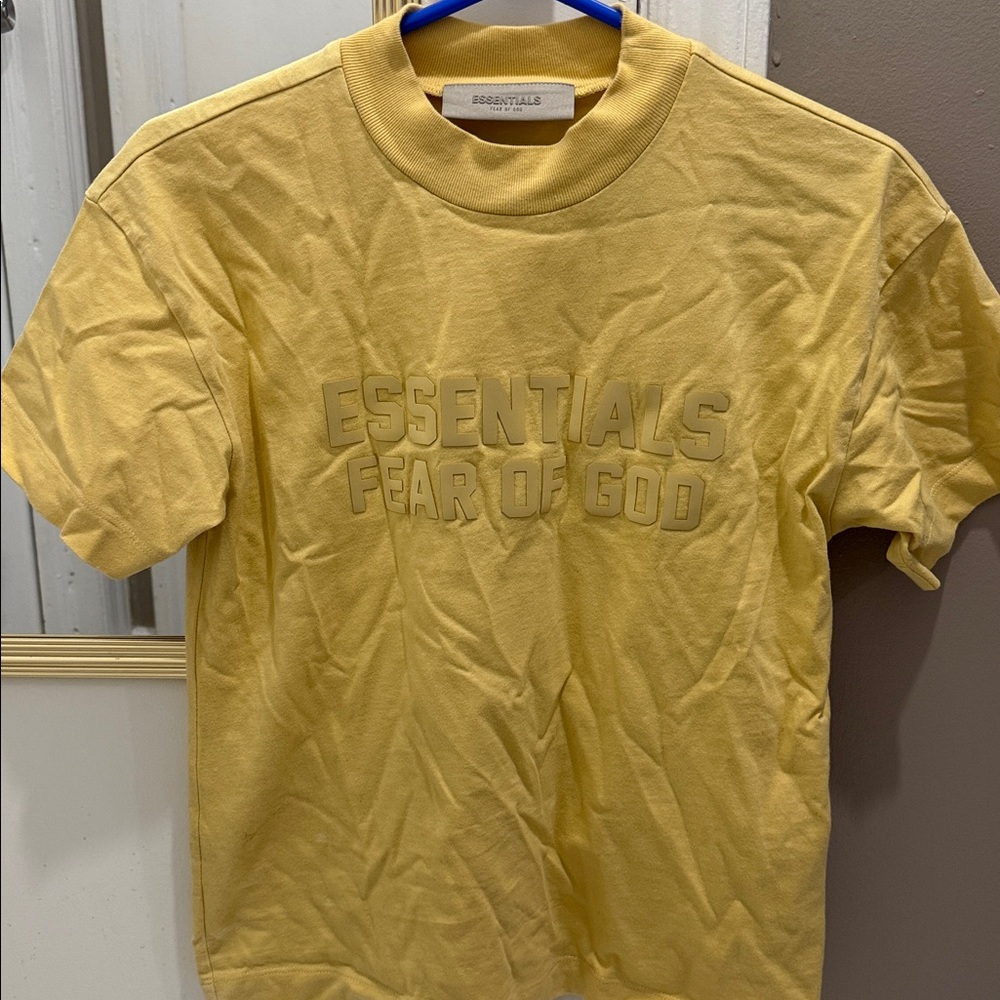 Essentials Fear of God Yellow T-Shirt